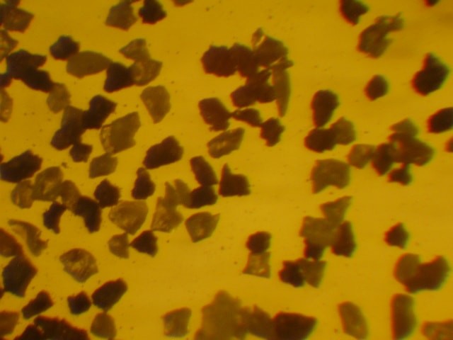 the original image of cement grains